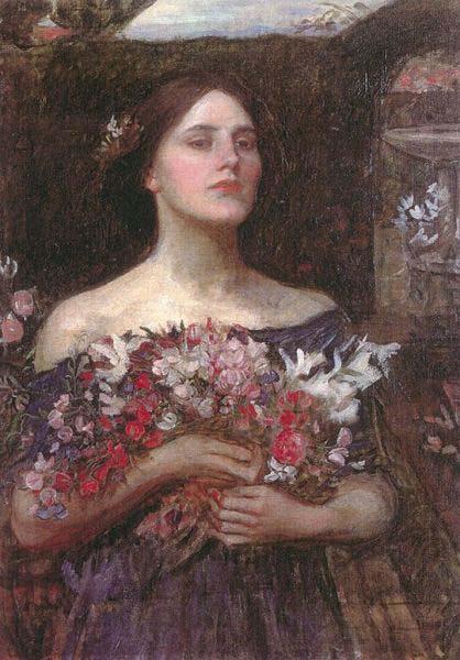 John William Waterhouse Gather Ye Rosebuds or Ophelia Germany oil painting art